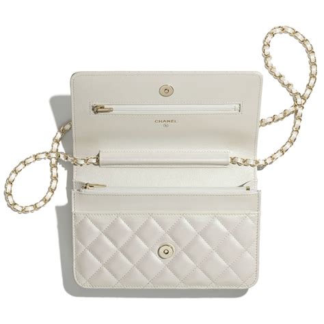 chanel classic wallet on chain white|chanel timeless wallet on chain.